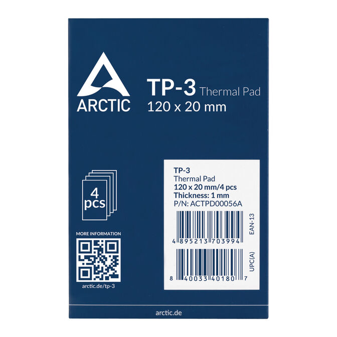 Thermal Pad Arctic TP-3 120 x 20 x 1 mm (Pack 4) image number 4