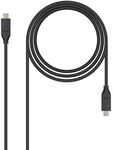 Cable USB 3.1 GEN2 10Gbps 5A Nanocable USB-C M/M 1.0 M Negro image number null