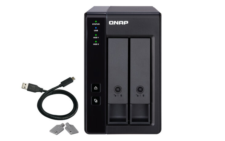 Unidade de Expansão NAS QNAP TR-002 - 2 Baías - USB Type C image number 1