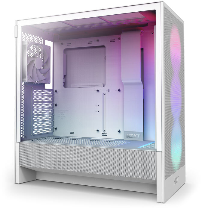 Torre  ATX NZXT H5 Flow RGB Compact Blanca image number 2