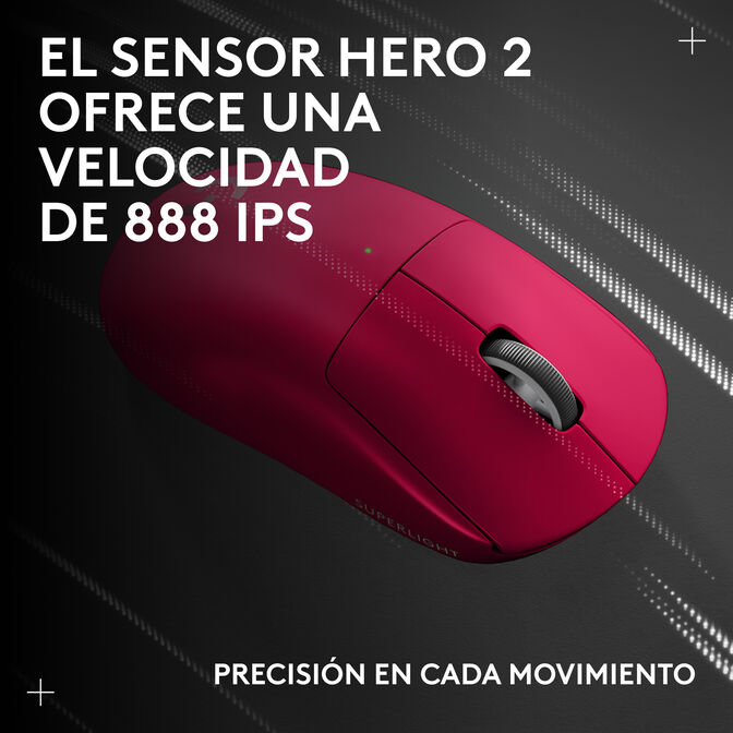 Rat&oacute;n Logitech G PRO X Superlight 2C 44000DPI Lightspeed Wireless Rosa image number 2