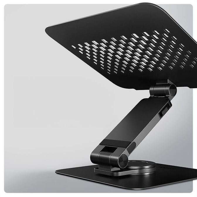 Soporte Elevat&oacute;rio Rotativo AXAGON STND-LRB  para Port&aacute;tiles Ajustable Aluminio Negro image number 5