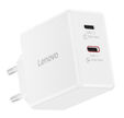 Caregador Lenovo de Parede USB-C 65W Dual GaN Branco + Cabo USB-C 1.5m image number null