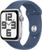Smartwatch Apple Watch SE (2024) GPS 44mm Aluminio Plata c/ Correa Deportiva Azul Denim - M/L