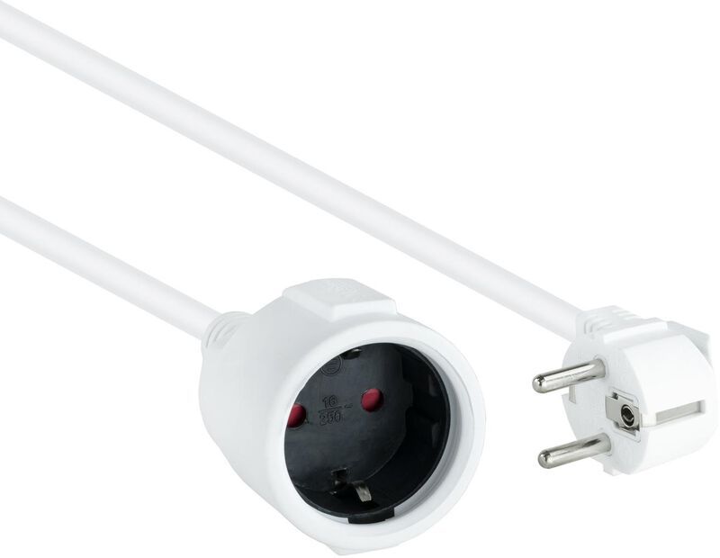 Cable de Alimentación Alongador 2m Blanco
