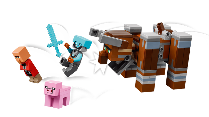 LEGO Minecraft: El Puesto de Avanzada del Saqueador y el Devastador, 665 Piezas (21278) image number 5