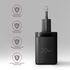 Carregado de pared AXAGON ACU-PD20, 1 puerta (USB-C), PD3.0/PPS/QC4+/AFC/Apple, 20 W, Negro image number null