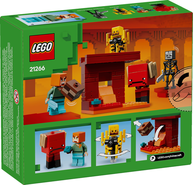 LEGO Minecraft: La Batalla de la Lava del Nether, 99 Piezas (21266) image number 1