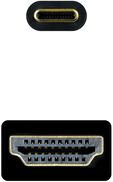 Cable Conversor Nanocable USB-C > HDMI 1.4 4K@30HZ 3 M Negro image number null