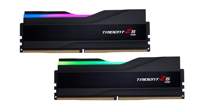G.Skill Kit 32GB (2 x 16GB) DDR5 6400MHz Trident Z5 RGB CL32 Black - F5-6400J3239G32GX2-TZ5RK image number 0