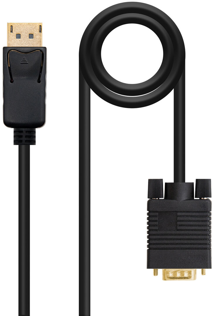 Cable Conversor NanoCable DisplayPort/M para VGA/M 1 M Negro image number 0