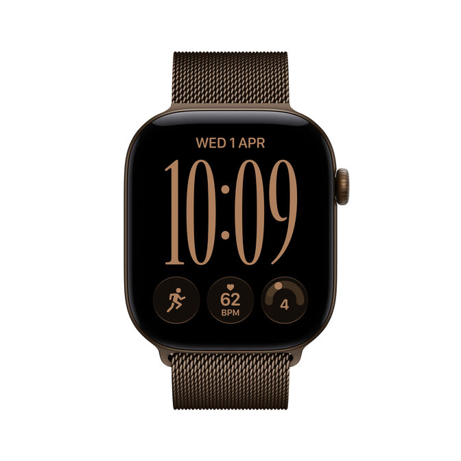 Smartwatch Apple Watch Series 12 GPS + Cellular 46mm Dark Bronze Aluminium Case with Dark Bronze Milanese Loop - M/L image number 1