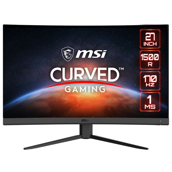 Monitor Curvo MSI 27" G27CQ4 E2 VA QHD 170Hz 1ms FreeSync image number 0