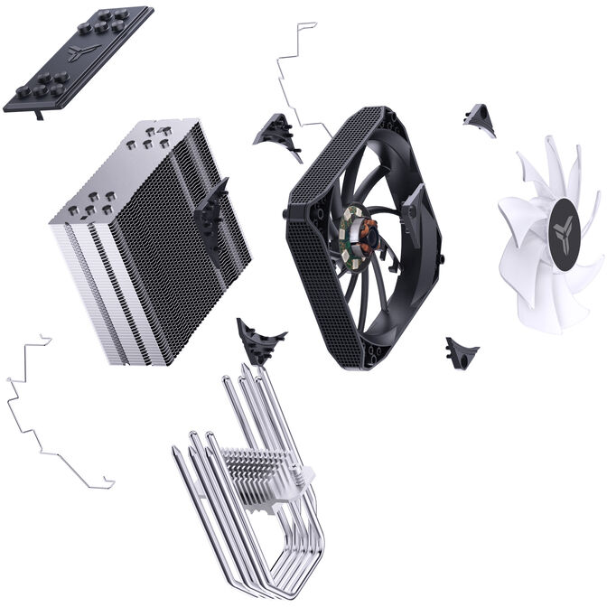 Ventilador CPU Jonsbo PISA A5 ARGB Gris - 120mm image number 9