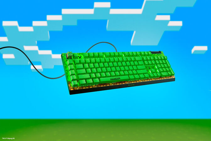 Teclado Razer BlackWidow V4 X RGB Green Switch Minecraft Ed. (US) image number 4