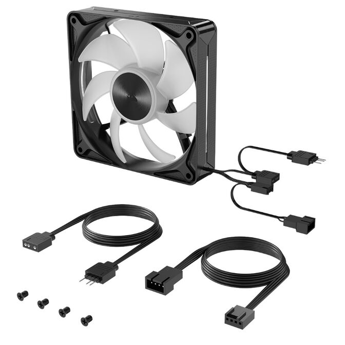 Ventilador Corsair RS120 II ARGB PWM Negro 120mm image number 5