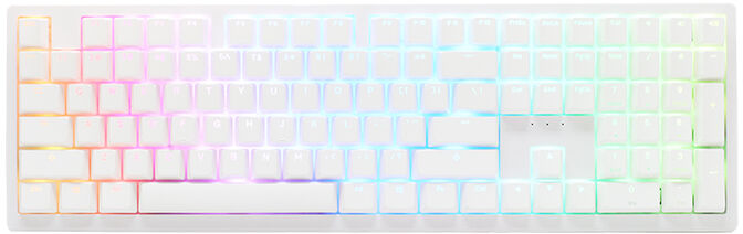 Teclado Mec&acirc;nico Ducky Zero 6108 100% Pure White RGB Tri-Mode Connect MX2A-Brown (ES) image number 0