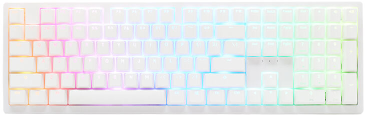 Teclado Mecânico Ducky Zero 6108 100% Pure White RGB Tri-Mode Connect MX2A-Brown (ES) image number 0