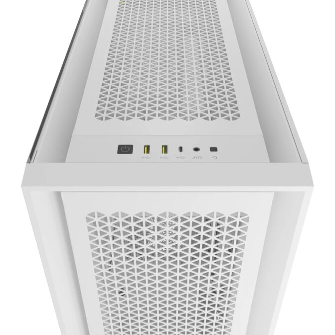 Torre E-ATX Corsair 5000D Core Airflow Blanco Cristal Templado image number 1