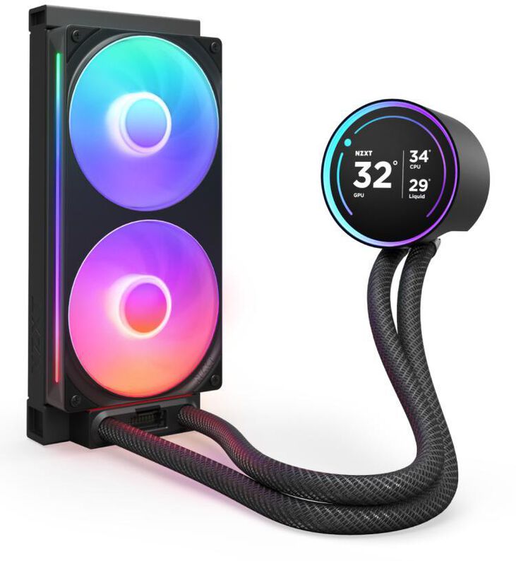 Kit de Refrigeración Líquida CPU NZXT Kraken Elite 240 (2025) RGB Negro image number 1