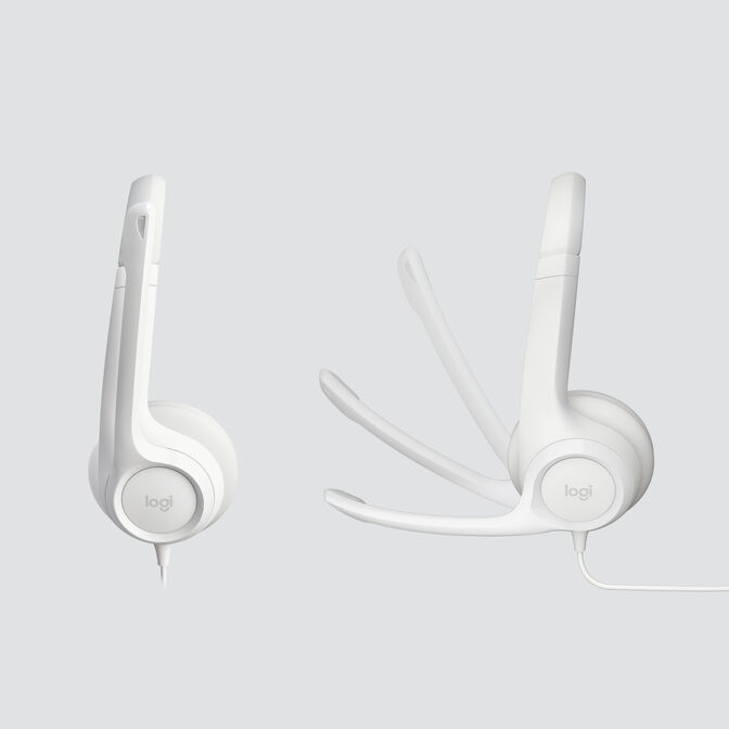 Headset Logitech H390 USB Branco image number 1