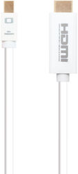 Nanocable Cable conversor Mini DP a HDMI, Mini DP/M - HDMI/M, Blanco, 5.0 M image number null