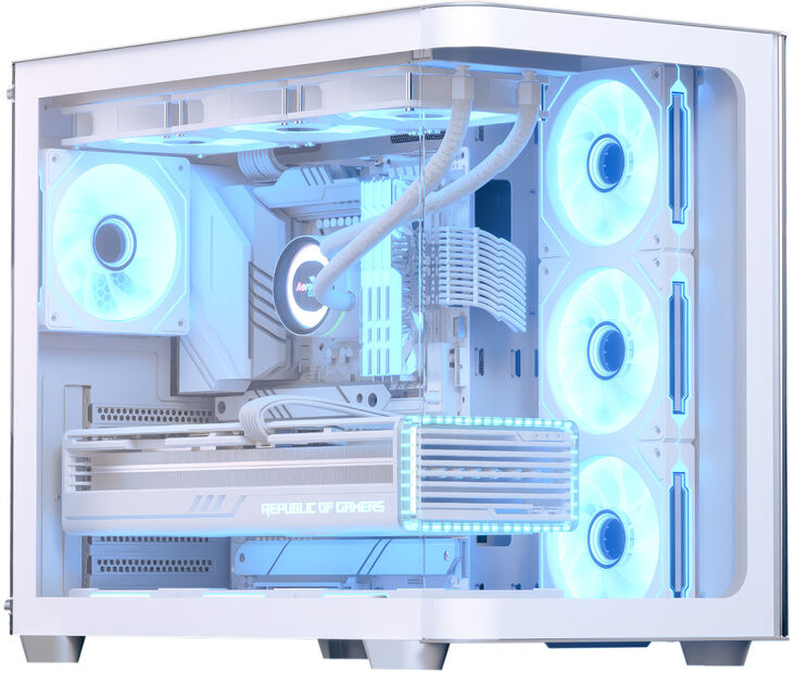 Caja ATX Aerocool P500C ARGB Vidrio Templado Blanco image number 0