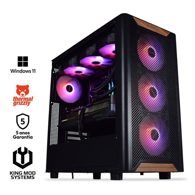 Ordenador King Mod Gamer-PC Ryzen 7 9800X3D 32GB DDR5 2TB RTX 5070 Ti WiFi W11 V2 Bonus