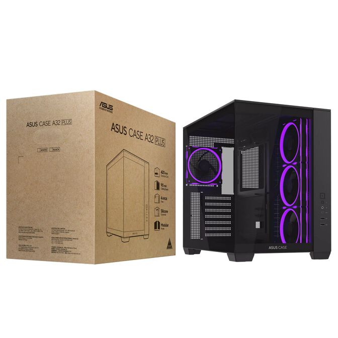 Torre ATX ASUS A32 Plus TG ARGB Negra image number 15