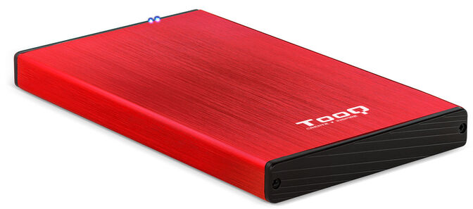 Caja Externa HDD Tooq 2.5" SATA (9,5mm) - USB 3.0/3.1 Gen 1 Rojo Metalizado image number 0