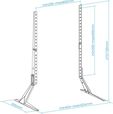 Soporte de Mesa Tooq 23" a 75" Max. 40Kg Negro image number null