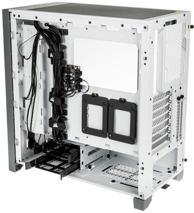 Torre E-ATX Corsair iCUE 4000X RGB Blanco Cristal Templado image number 7