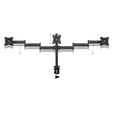 Soporte de Mesa Tooq 3 Monitores Tilt e Girat&oacute;nrio 13" a 27" Max. 8kg/Monitor Negro image number null