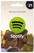 Spotify Gift Card 21Eur image number null