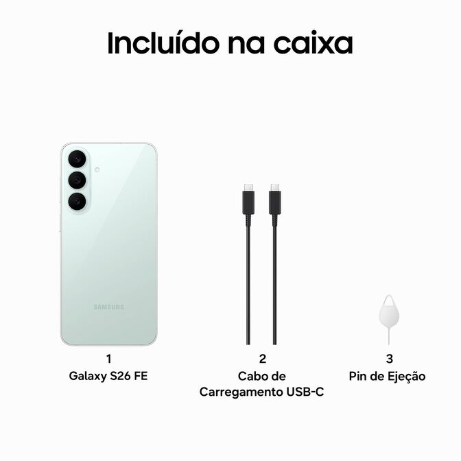Smartphone Samsung Galaxy S26 FE 6.7" (8 / 256GB) 120Hz Pist&aacute;cio image number 8