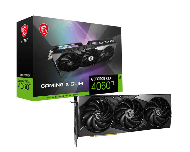 Tarjeta Gráfica MSI GeForce® RTX 4060 Ti GAMING X SLIM 16GD6 DLSS3 image number 0