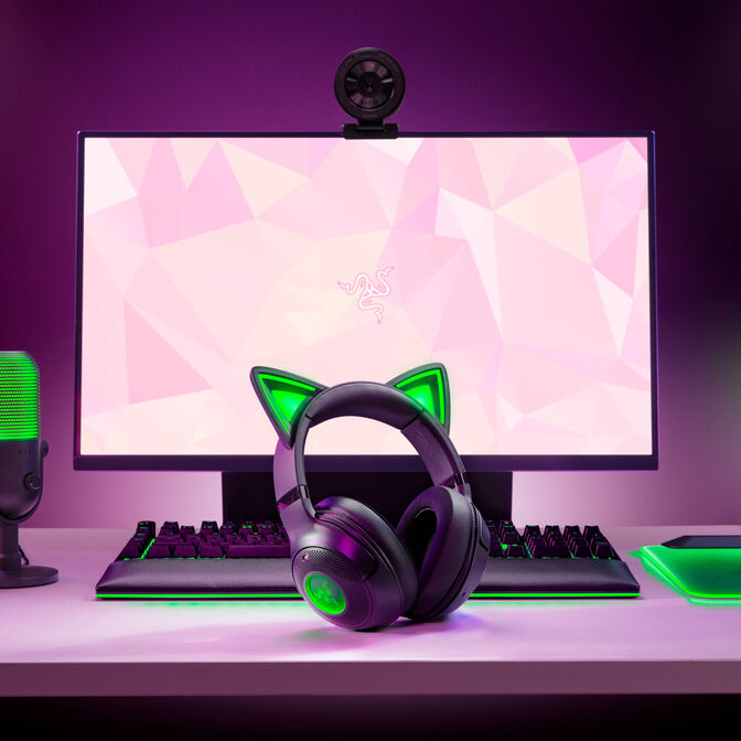 Auriculares Razer Kraken Kitty V2 BT Wireless/Bluetooth Negro image number 7