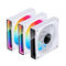 Ventilador Jonsbo ZK-120WR ARGB Reversed PWM Blanco - 120mm (3PACK)