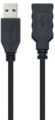 Cable USB 3.0 Nanocable USB-A M/F 3 M Negro image number null