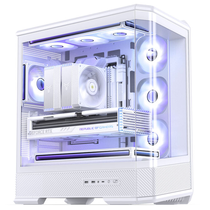 Caja ATX Jonsbo D400 Vidrio Templado Blanco image number 5