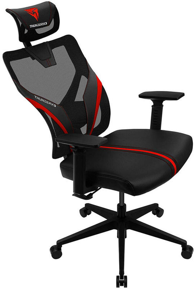 Silla Gaming Ergonomica ThunderX3 YAMA 1 - Negro/Rojo image number 3