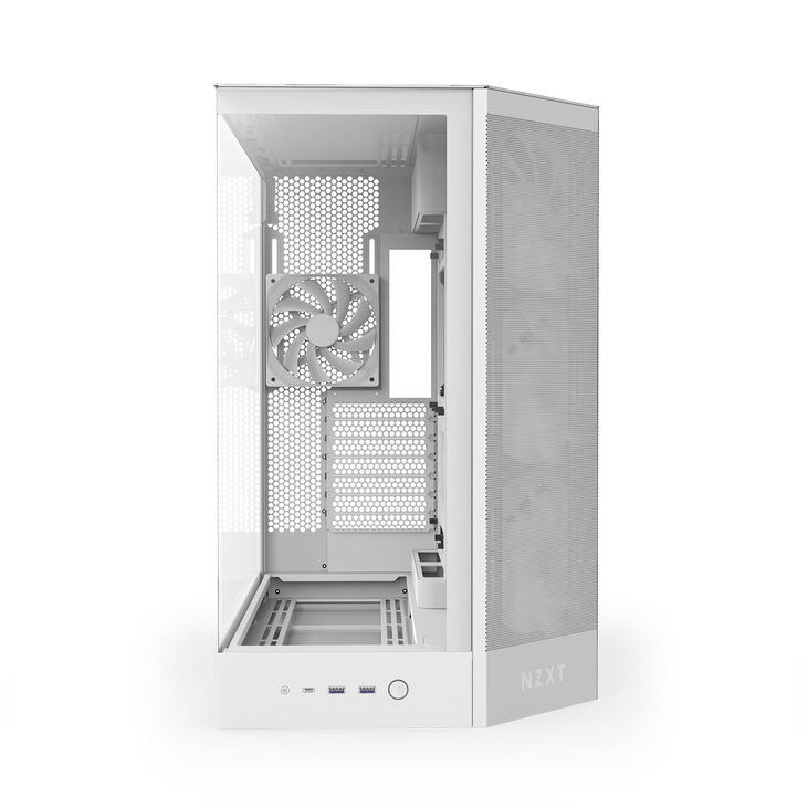 Caixa E-ATX NZXT H9 Flow RGB Blanca (2025) Cristal Templado image number 8
