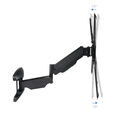 Soporte de Pared Tooq Tilt e GiRat&oacute;nrio 3 Pivots 23" a 55" Max. 30kg Negro image number null