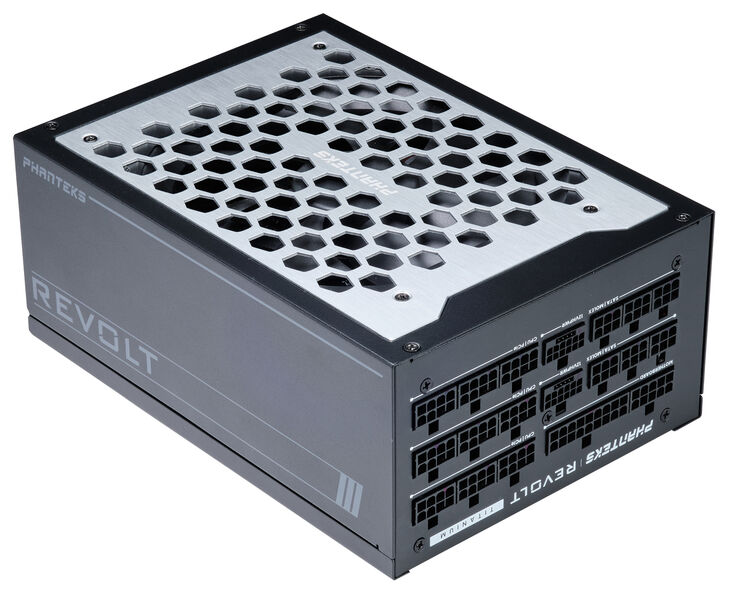 Fuente Modular Phanteks Revolt ATX 3.0 PCIe 5.0 1600W Titanium Preta (Sin Cables Incluídos) image number 1