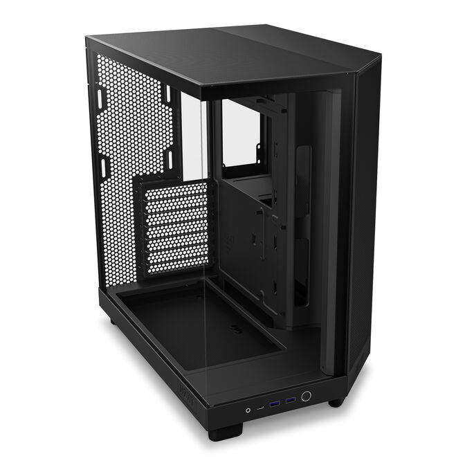 Torre ATX NZXT H6 Flow RGB Negro Cristal Templado image number 4