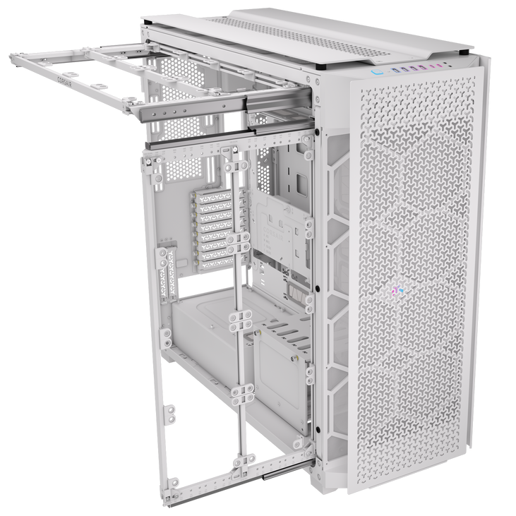 Torre E-ATX Corsair 9000D RGB Airflow Blanca Cristal Templado image number 3
