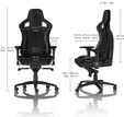 Silla noblechairs EPIC - Negro / Azul image number null