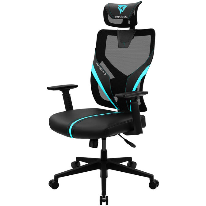 Silla Gaming Ergonomica ThunderX3 YAMA 1 - Negro/Turquesa image number 2