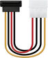 Cable de Alimentaci&oacute;n SATA Angular NanoCable - 5.25" (Molex 4 Pinos) M - SATA F 16CM OEM image number null