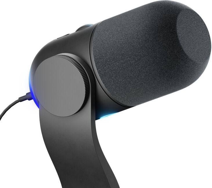Microfone Logitech G Yeti GX LightSync RGB Preto image number 1